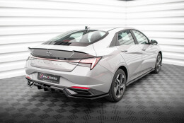 Heck Spoiler Aufsatz Abrisskante passend für Hyundai Elantra Mk7 schwarz Hochglanz