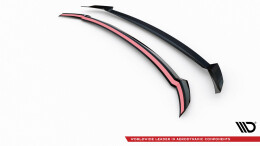 Heck Spoiler Aufsatz Abrisskante passend für Hyundai Elantra Mk7 schwarz Hochglanz