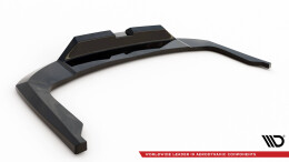 Mittlerer Cup Diffusor Heck Ansatz DTM Look passend für Hyundai Elantra Mk7 schwarz Hochglanz