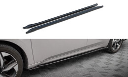Seitenschweller Ansatz Cup Leisten passend für Hyundai Elantra Mk7 schwarz Hochglanz