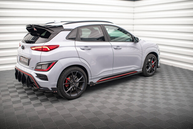 Seitenschweller Ansatz Cup Leisten für V.1 + Flaps für Hyundai Kona N Mk1