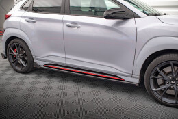 Street+ Seitenschweller Leisten V.1 + Flaps passend für Hyundai Kona N Mk1