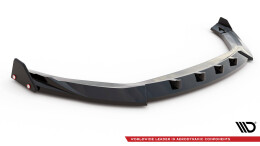 Cup Spoilerlippe Front Ansatz V.2 +Flaps für Hyundai Kona N Mk1 schwarz Hochglanz