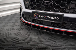 Street+ Spoilerlippe Front Ansatz V.2 + Flaps passend für Hyundai Kona N Mk1