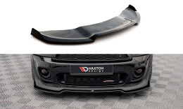 Cup Spoilerlippe Front Ansatz V.2 passend für Mini Cooper John Cooper Works R56 schwarz Hochglanz