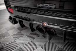 Heck Ansatz Diffusor passend für Mini Cooper John Cooper Works R56 schwarz Hochglanz