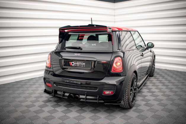 Heck Ansatz Flaps Diffusor V.2 passend für Mini Cooper John Cooper Works R56 schwarz Hochglanz