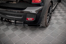 Heck Ansatz Flaps Diffusor V.2 passend für Mini Cooper John Cooper Works R56 schwarz Hochglanz