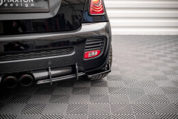 Street+ Heck Ansatz Flaps V.2 passend für Mini Cooper John Cooper Works R56 schwarz Hochglanz