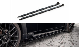 Seitenschweller Ansatz Cup Leisten V.2 passend für Mini Cooper John Cooper Works R56 schwarz Hochglanz