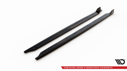 Seitenschweller Ansatz Cup Leisten V.2 passend für Mini Cooper John Cooper Works R56 schwarz Hochglanz
