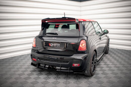 Street Pro Heckschürze Heck Ansatz Diffusor für Mini Cooper John Cooper Works R56 schwarz