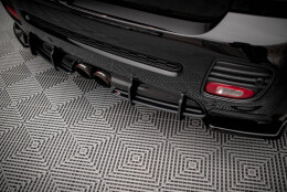 Street Pro Heckschürze Heck Ansatz Diffusor passend für Mini Cooper John Cooper Works R56 SCHWARZ