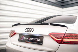 Heck Spoiler Aufsatz Abrisskante passend für Audi A5 Coupe 8T schwarz Hochglanz
