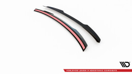 Heck Spoiler Aufsatz Abrisskante passend für Audi A5 Coupe 8T schwarz Hochglanz