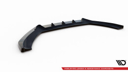 Cup Spoilerlippe Front Ansatz V.1 passend für Audi A5 Coupe / Sportback 8T Facelift schwarz Hochglanz
