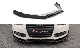 Cup Spoilerlippe Front Ansatz V.2 für Audi A5 Coupe 8T Facelift schwarz Hochglanz