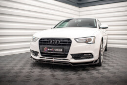 Cup Spoilerlippe Front Ansatz V.2 passend für Audi A5 Coupe / Sportback 8T Facelift schwarz Hochglanz