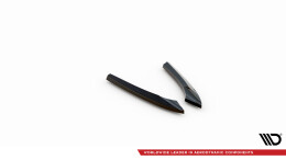 Heck Ansatz Flaps Diffusor passend für Audi A5 Coupe 8T Facelift schwarz Hochglanz