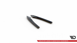 Heck Ansatz Flaps Diffusor passend für Audi A5 Coupe 8T Facelift schwarz Hochglanz