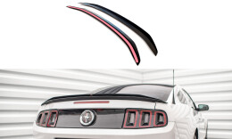 Heck Spoiler Aufsatz Abrisskante passend für Ford Mustang Mk5 Facelift schwarz Hochglanz