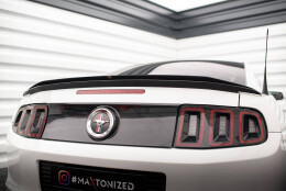 Heck Spoiler Aufsatz Abrisskante passend für Ford Mustang Mk5 Facelift schwarz Hochglanz