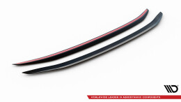Heck Spoiler Aufsatz Abrisskante passend für Ford Mustang Mk5 Facelift schwarz Hochglanz