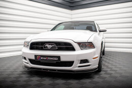 Cup Spoilerlippe Front Ansatz passend für Ford Mustang Mk5 Facelift schwarz Hochglanz