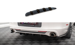Heck Ansatz Diffusor passend für Ford Mustang Mk5 Facelift schwarz Hochglanz