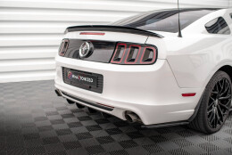 Heck Ansatz Diffusor passend für Ford Mustang Mk5 Facelift schwarz Hochglanz