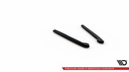 Heck Ansatz Flaps Diffusor passend für Ford Mustang Mk5 Facelift schwarz Hochglanz