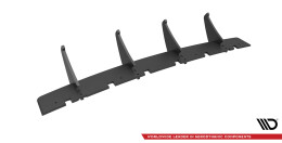 Street Pro Heckschürze Heck Ansatz Diffusor passend für Ford Edge Mk2 schwarz-rot