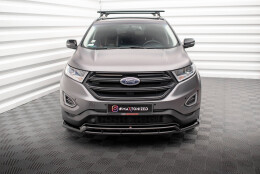 Cup Spoilerlippe Front Ansatz passend für Ford Edge Mk2 schwarz Hochglanz