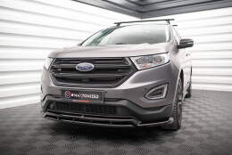 Cup Spoilerlippe Front Ansatz passend für Ford Edge Mk2 schwarz Hochglanz