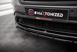 Cup Spoilerlippe Front Ansatz passend für Ford Edge Mk2 schwarz Hochglanz