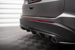 Heck Ansatz Diffusor passend für Ford Edge Mk2 schwarz Hochglanz