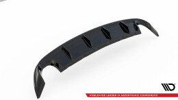 Heck Ansatz Diffusor passend für Ford Edge Mk2 schwarz Hochglanz