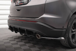 Heck Ansatz Flaps Diffusor V.1 passend für Ford Edge Mk2 schwarz Hochglanz