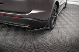 Heck Ansatz Flaps Diffusor V.2 passend für Ford Edge Mk2 schwarz Hochglanz