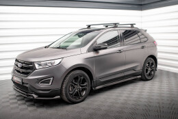 Seitenschweller Ansatz Cup Leisten passend für Ford Edge Mk2 schwarz Hochglanz