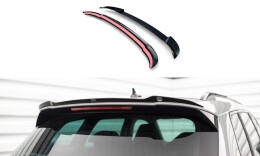 Heck Spoiler Aufsatz Abrisskante passend für Skoda Karoq Sportline Mk1 Facelift schwarz Hochglanz