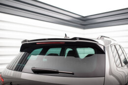 Heck Spoiler Aufsatz Abrisskante passend für Skoda Karoq Sportline Mk1 Facelift schwarz Hochglanz