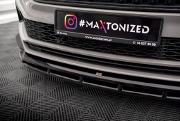 Cup Spoilerlippe Front Ansatz passend für Skoda Karoq Sportline Mk1 Facelift schwarz Hochglanz