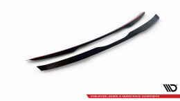 Heck Spoiler Aufsatz Abrisskante passend für Jaguar F-Type Mk1 Facelift schwarz Hochglanz