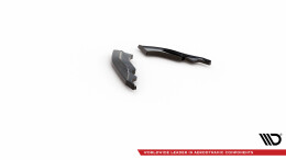 Heck Ansatz Flaps Diffusor passend für Jaguar F-Type Mk1 Facelift schwarz Hochglanz