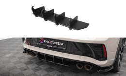 Street Pro Heckschürze Heck Ansatz Diffusor passend für VW T-Roc R Mk1 Facelift SCHWARZ