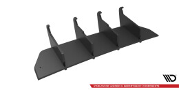 Street Pro Heckschürze Heck Ansatz Diffusor passend für VW T-Roc R Mk1 Facelift SCHWARZ