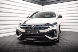 Cup Spoilerlippe Front Ansatz V.1 passend für VW T-Roc R / R-Line Mk1 Facelift schwarz Hochglanz