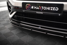 Cup Spoilerlippe Front Ansatz V.1 passend für VW T-Roc R / R-Line Mk1 Facelift schwarz Hochglanz