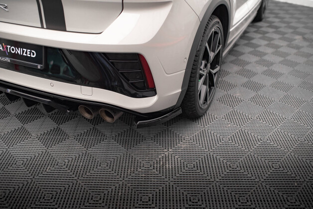Heck Ansatz Flaps Diffusor passend für VW T-Roc R / R-Line Mk1 Facelift schwarz Hochglanz